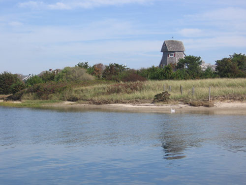 Beach with Old Windmill