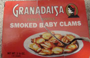 Canned Smokled Baby Clams